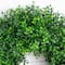 18in. Pre-Lit Artificial Boxwood Wreath with 25 Warm White LED Lights